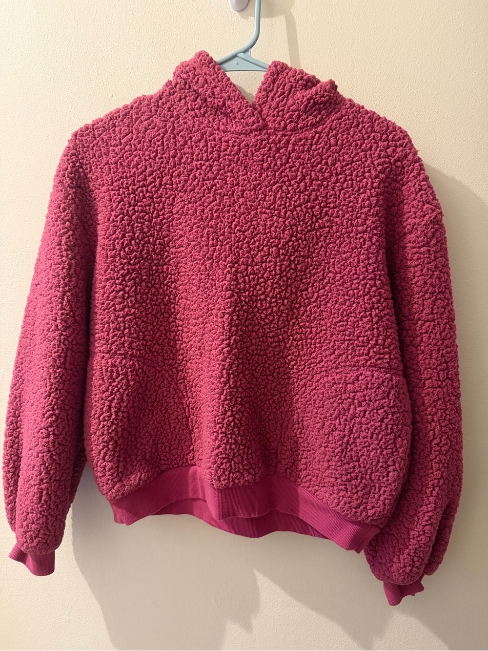 Universal Thread Cozy Sherpa Hoodie Jacket in Magenta